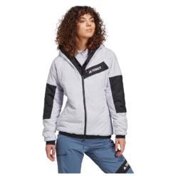 Adidas TERREX Women's Terrex Techrock Prima Hooded Jacket - Synthetisch Jack -Winterkleding Winkel adidas terrex womens terrex techrock prima hooded jacket synthetisch jack detail 4