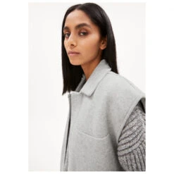 Armedangels Women's Almaraa Sleeveless - Wollen Bodywarmer -Winterkleding Winkel armedangels womens almaraa sleeveless wollen bodywarmer detail 3