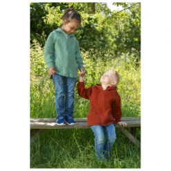 Engel Baby-Jacke Mit Kapuze Und Reißverschluß - Wollen Vest -Winterkleding Winkel engel baby jacke mit kapuze und reissverschluss wollen vest detail 2