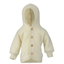 Engel Kinder Kapuzenjacke Mit Holzknöpfen - Wollen Vest -Winterkleding Winkel engel kinder kapuzenjacke mit holzknoepfen wollen vest 2