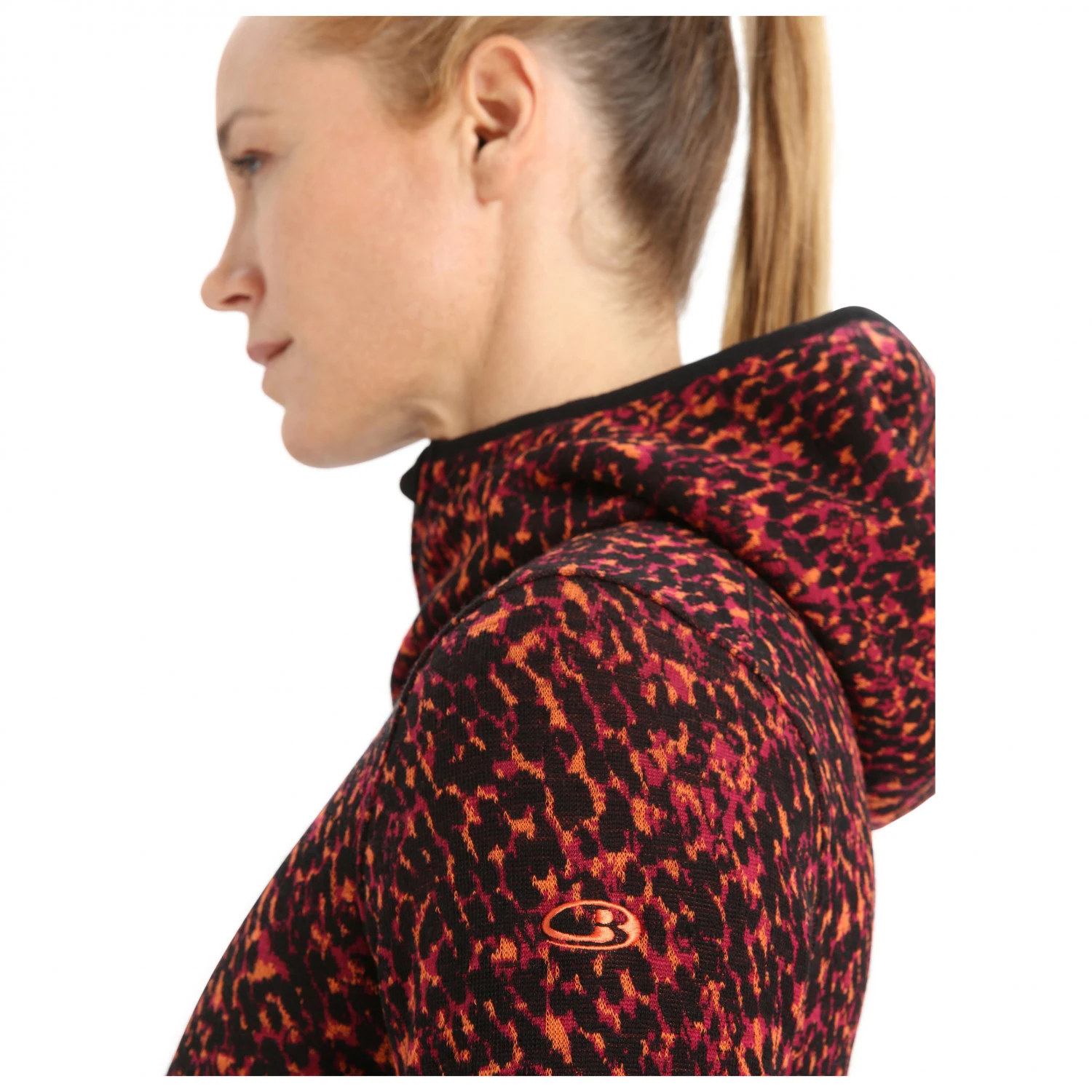 Icebreaker Women's Elemental L/S Zip Hood Lichen - Hoodie 10 Icebreaker Women's Elemental L/S Zip Hood Lichen - Hoodie - Afbeelding 8