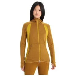 Icebreaker Women's Zoneknit L/S Zip Hoodie - Hoodie -Winterkleding Winkel icebreaker womens zoneknit l s zip hoodie hoodie detail 2