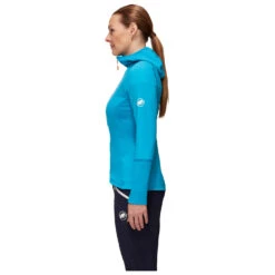 Mammut Women's Eiswand Advanced ML Hooded Jacket - Fleecevest 11 Mammut Women's Eiswand Advanced ML Hooded Jacket - Fleecevest -Winterkleding Winkel mammut womens eiswand advanced ml hooded jacket fleecevest detail 3