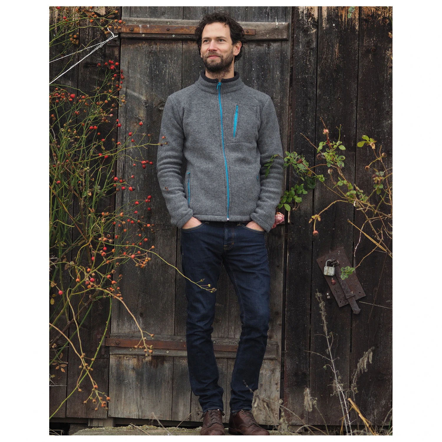 Wollfleecejacke Ischgl - Merinovest 4 Wollfleecejacke Ischgl - Merinovest - Afbeelding 2