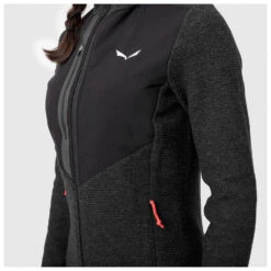 SALEWA Women's Fedaia Alpine Wool Jacket - Wollen Vest -Winterkleding Winkel salewa womens fedaia alpine wool jacket wollen vest detail 10