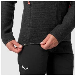 SALEWA Women's Fedaia Alpine Wool Jacket - Wollen Vest -Winterkleding Winkel salewa womens fedaia alpine wool jacket wollen vest detail 8