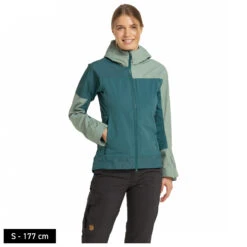 Stoic Women's EketSt. Hybrid - Softshelljack -Winterkleding Winkel stoic womens eketst hybrid softshelljack detail 3