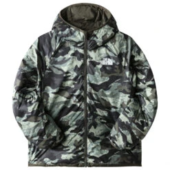 The North Face Boy's Printed Revrs North Down Hooded Jacket - Donsjack -Winterkleding Winkel the north face boys printed revrs north down hooded jacket donsjack detail 3